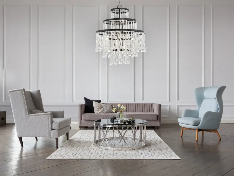 Luna 15-Light Chandelier in Matte Black - Image 6