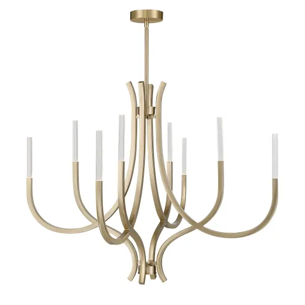 Bradford 8-Light Chandelier in Noble Brass - Image 1