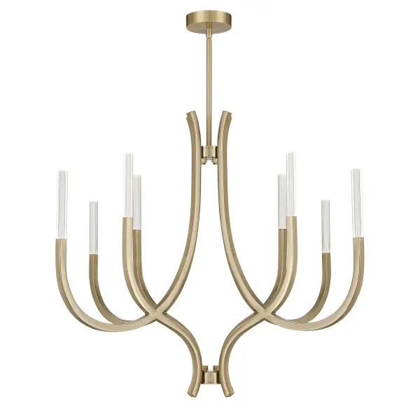 Bradford 8-Light Chandelier in Noble Brass - Image 5