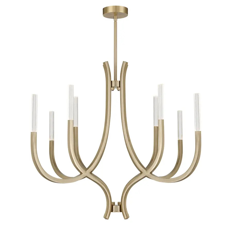 Bradford 8-Light Chandelier in Noble Brass - Image 5