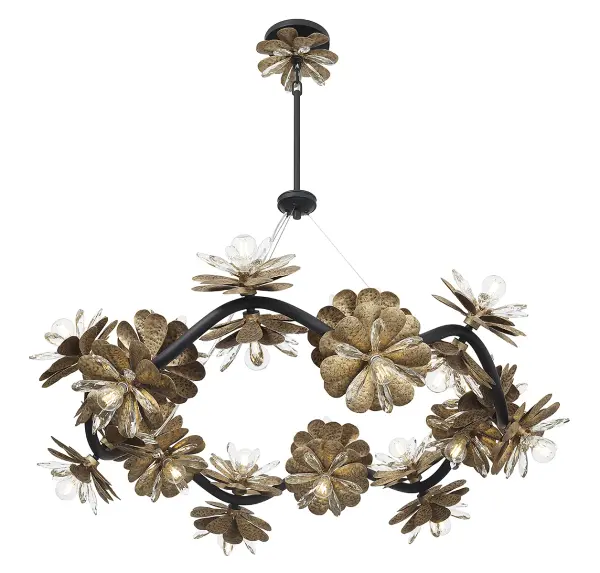 Giselle 24-Light Chandelier in Dephine - Image 4