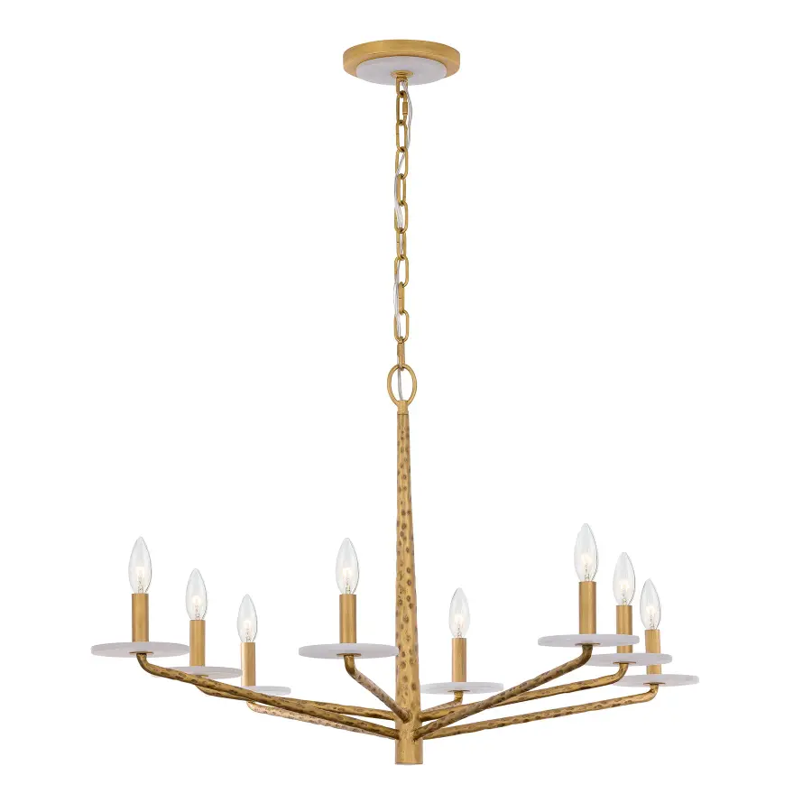 Judi 8-Light Chandelier in Distressed Gold by Breegan Jane - Image 1