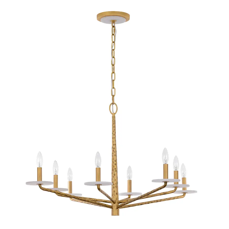Judi 8-Light Chandelier in Distressed Gold by Breegan Jane - Image 2