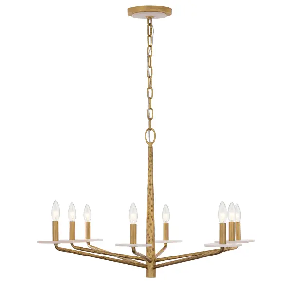 Judi 8-Light Chandelier in Distressed Gold by Breegan Jane - Image 3