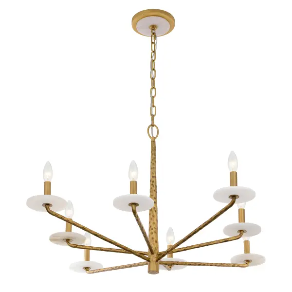 Judi 8-Light Chandelier in Distressed Gold by Breegan Jane - Image 4
