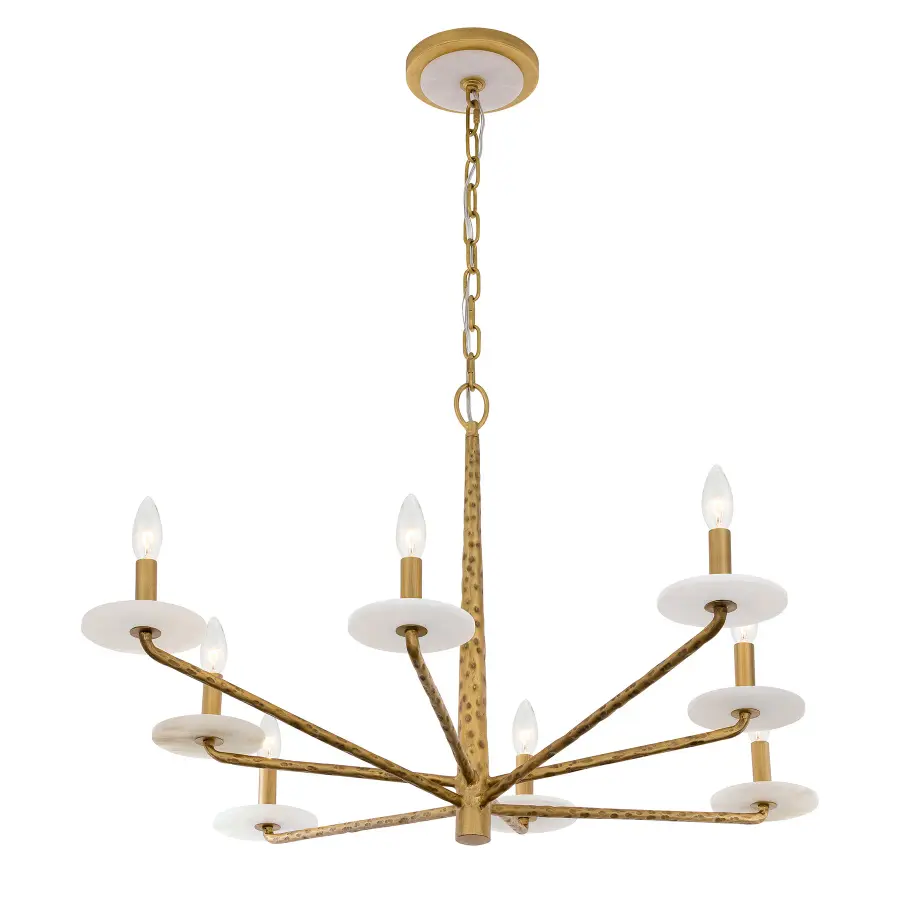 Judi 8-Light Chandelier in Distressed Gold by Breegan Jane - Image 4