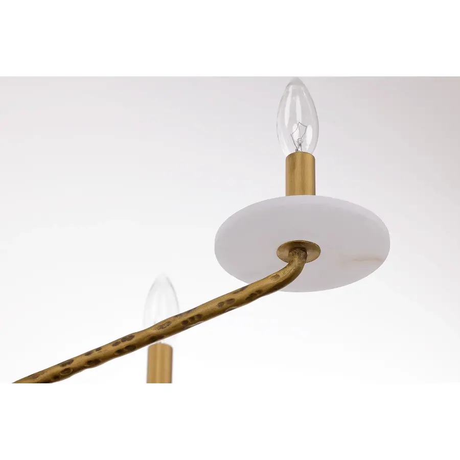 Judi 8-Light Chandelier in Distressed Gold by Breegan Jane - Image 6