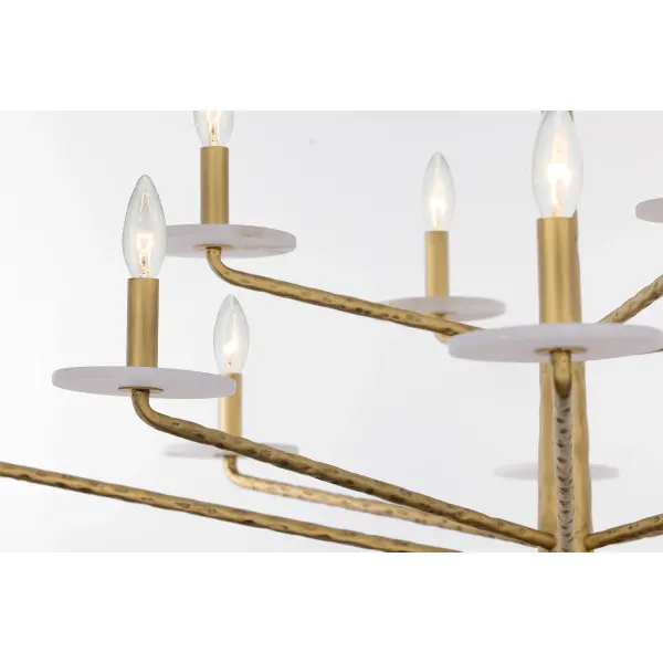 Judi 12-Light Chandelier in Distressed Gold by Breegan Jane - Image 5