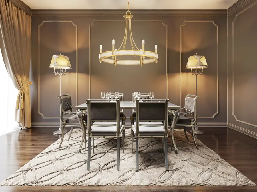 Camden 6-Light Chandelier in Warm Brass - Image 7