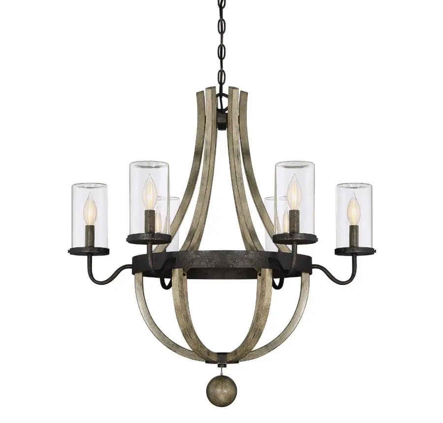 Eden 6-Light Outdoor Chandelier in Weathervane - Image 1