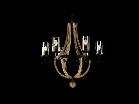 Eden 6-Light Outdoor Chandelier in Weathervane - Image 6