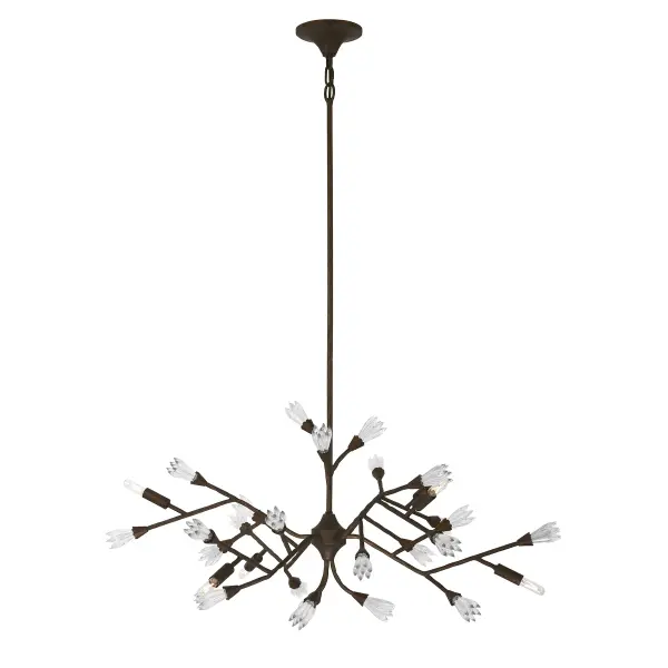 Malinda 6-Light Chandelier in Bark by Breegan Jane - Image 1