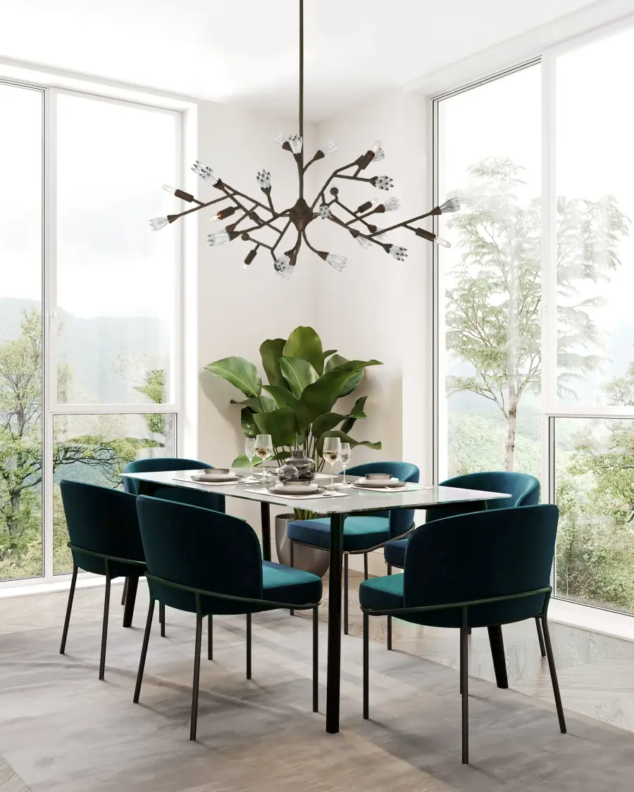 Malinda 6-Light Chandelier in Bark by Breegan Jane - Image 8