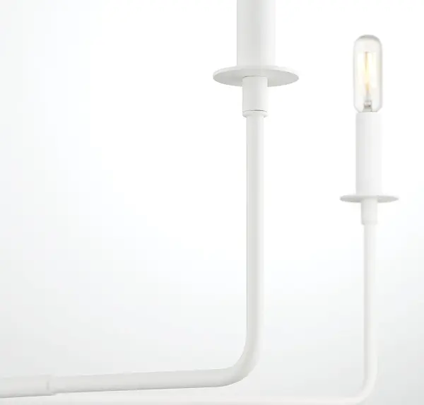 Salerno 6-Light Chandelier in White Bisque - Image 2