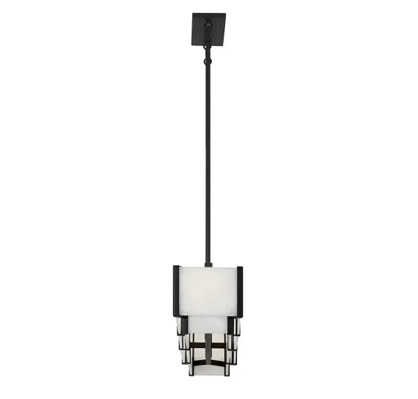 Orleans 5-Light Linear Chandelier in Black Cashmere - Image 5
