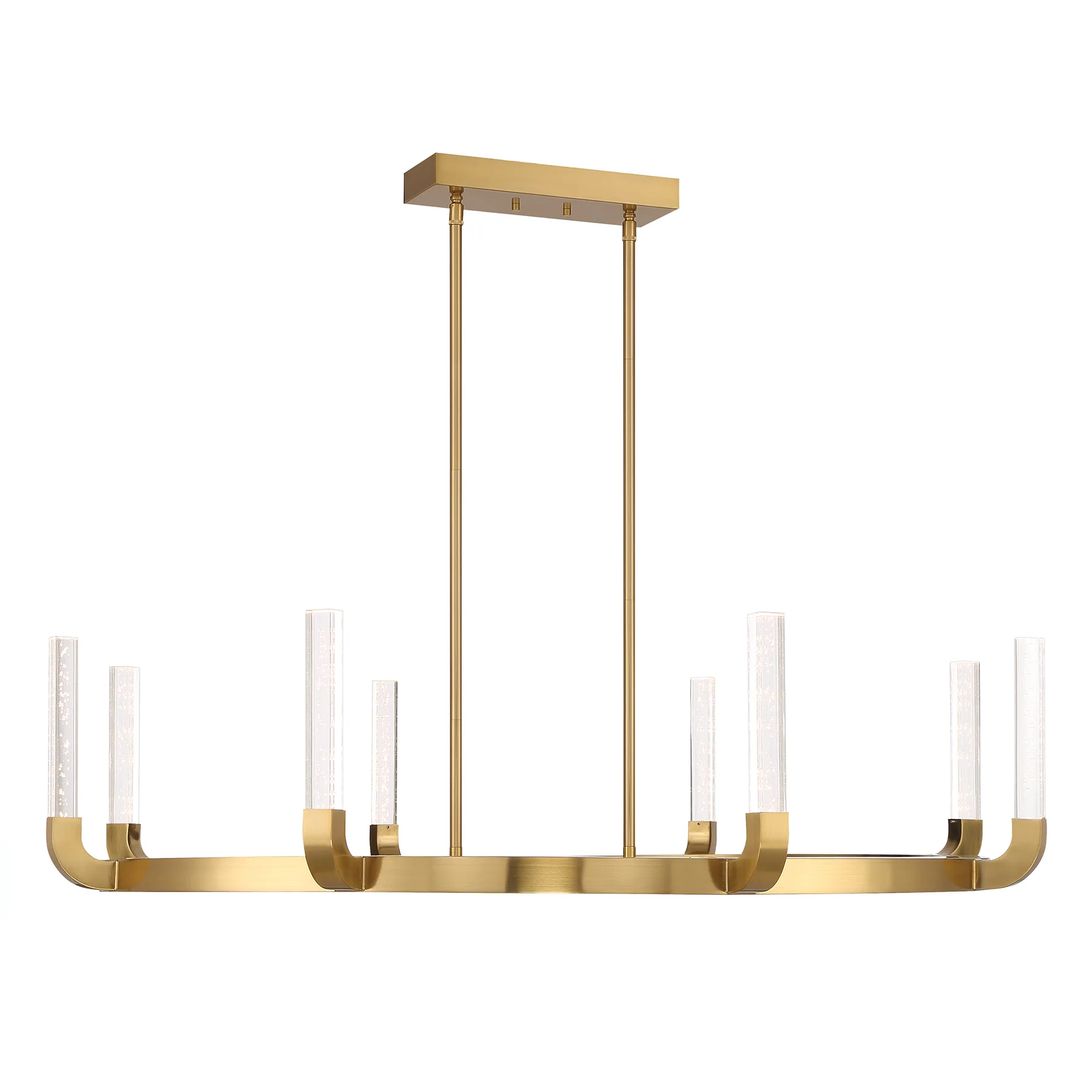 Del Mar LED Chandelier in Warm Brass