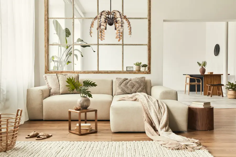 Grecian 6-Light Chandelier in Champagne Mist with Coconut Shell by Breegan Jane - Image 7