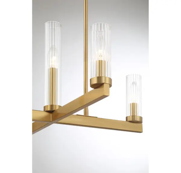 Carina 5-Light Chandelier in Warm Brass - Image 6