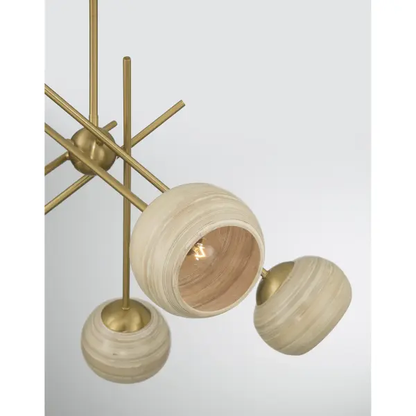 Jasper 5-Light Chandelier in Warm Brass - Image 7