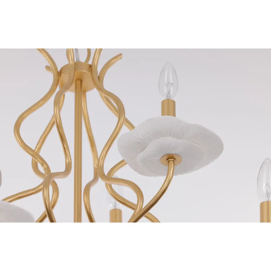 Lilly 9-Light Chandelier in Royal Gold by Breegan Jane - Image 4