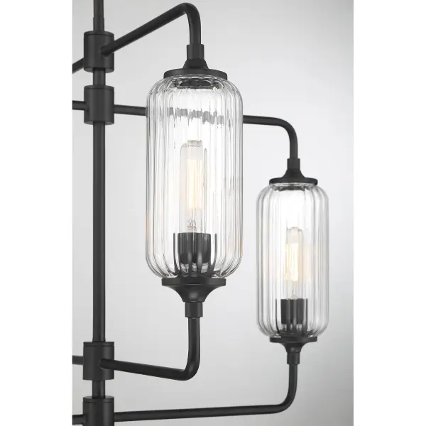 Holton 4-Light Chandelier in Matte Black - Image 7