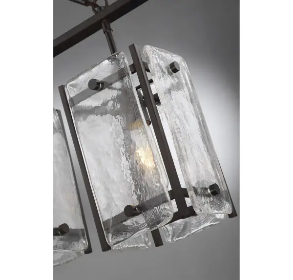 Glenwood 5-Light Linear Chandelier in English Bronze - Image 4