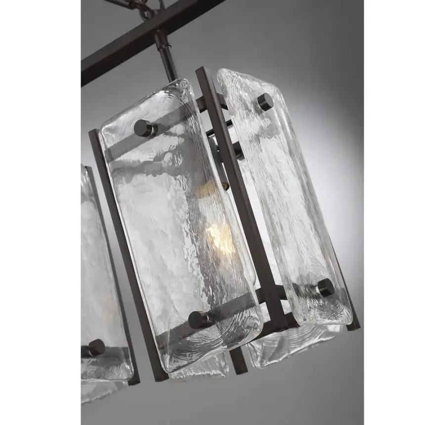 Glenwood 5-Light Linear Chandelier in English Bronze - Image 4