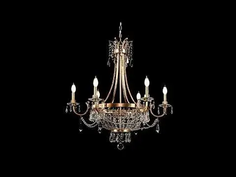 Claiborne 6-Light Chandelier in Avalite - Image 8
