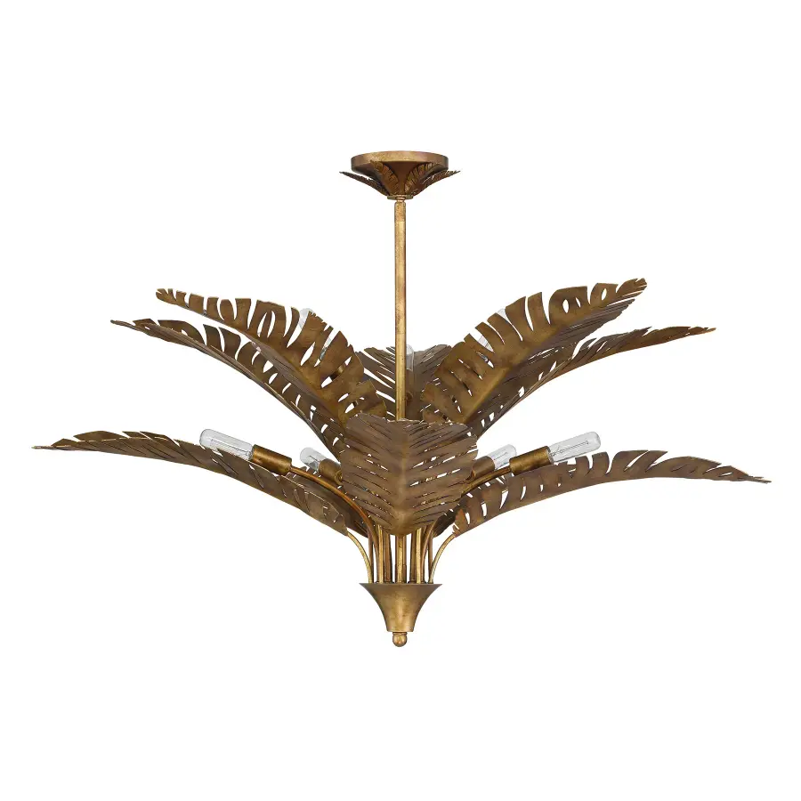 Palmera 10-Light Chandelier in Gold Vein by Breegan Jane - Image 2