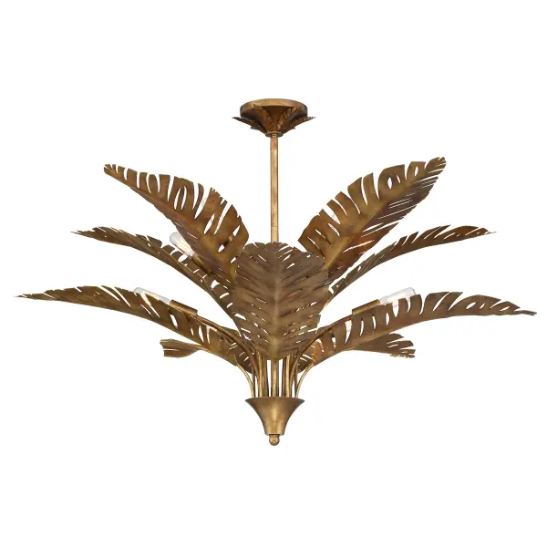 Palmera 10-Light Chandelier in Gold Vein by Breegan Jane - Image 3