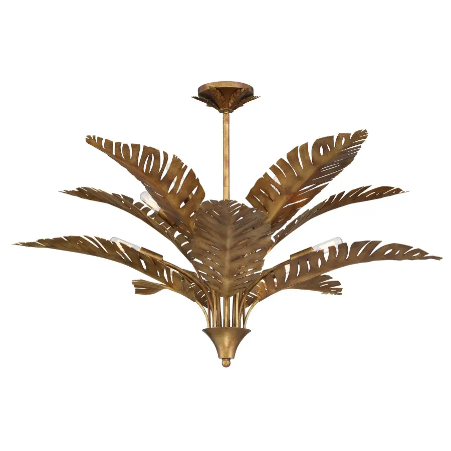 Palmera 10-Light Chandelier in Gold Vein by Breegan Jane - Image 3