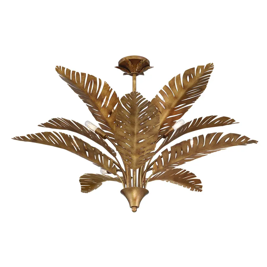 Palmera 10-Light Chandelier in Gold Vein by Breegan Jane - Image 4