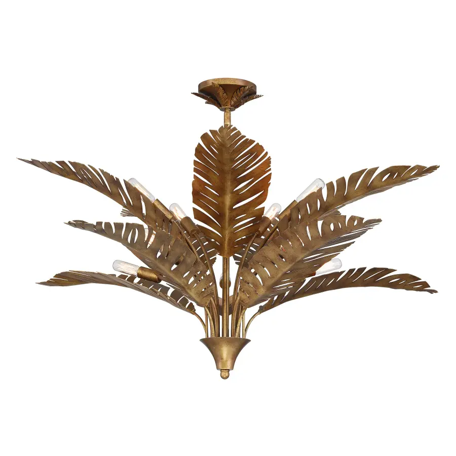 Palmera 10-Light Chandelier in Gold Vein by Breegan Jane - Image 5