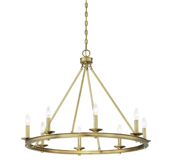 Middleton 8-Light Chandelier in Warm Brass - Image 5