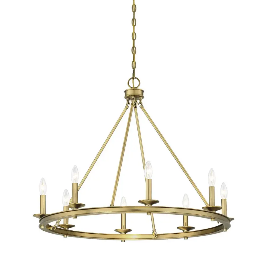Middleton 8-Light Chandelier in Warm Brass - Image 5