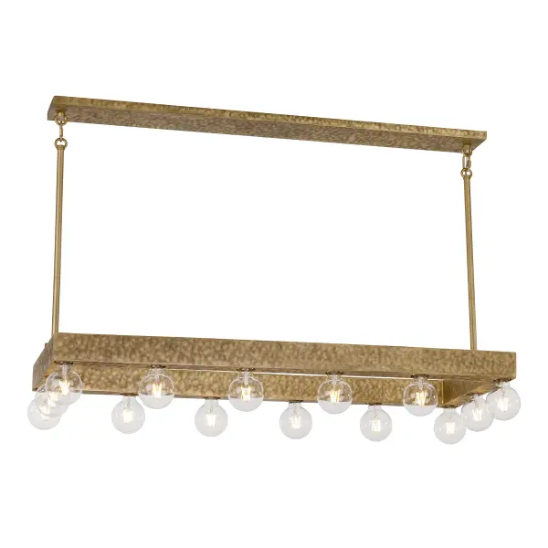 Etereo 14-Light Linear Chandelier in Spumante by Breegan Jane - Image 3