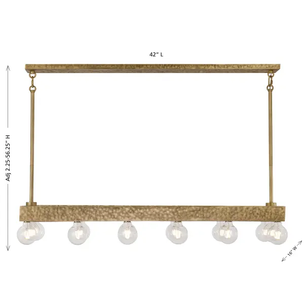 Etereo 14-Light Linear Chandelier in Spumante by Breegan Jane - Image 8