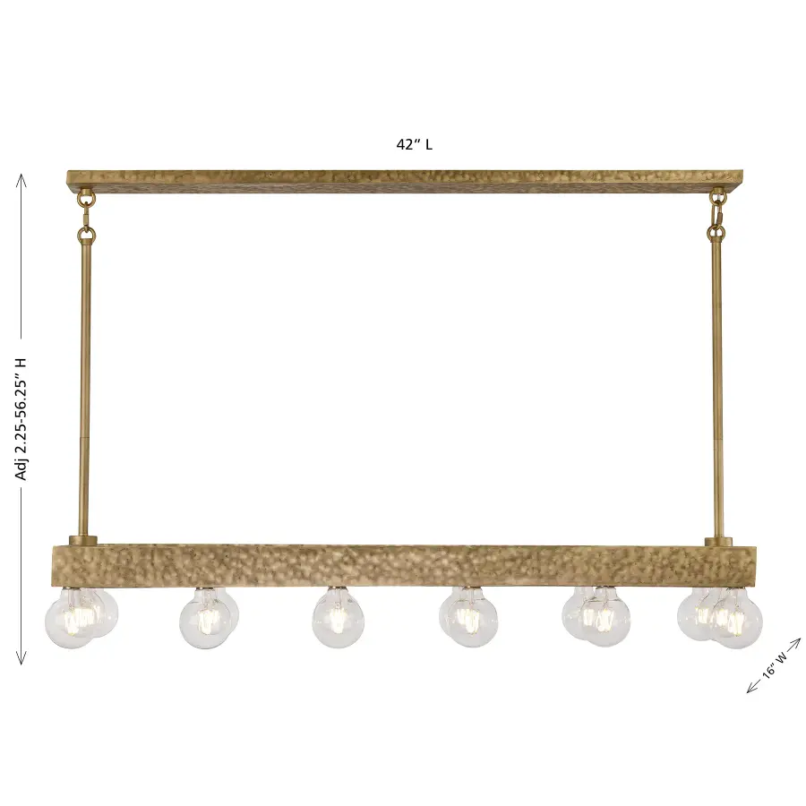 Etereo 14-Light Linear Chandelier in Spumante by Breegan Jane - Image 8