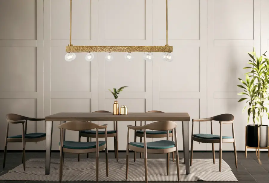 Etereo 14-Light Linear Chandelier in Spumante by Breegan Jane - Image 9