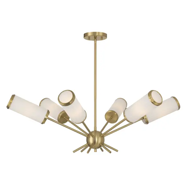 Denison 6-Light Chandelier in Warm Brass by Dann Foley - Image 5