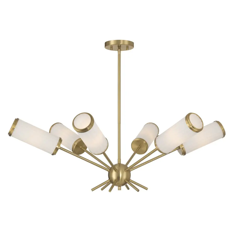 Denison 6-Light Chandelier in Warm Brass by Dann Foley - Image 5