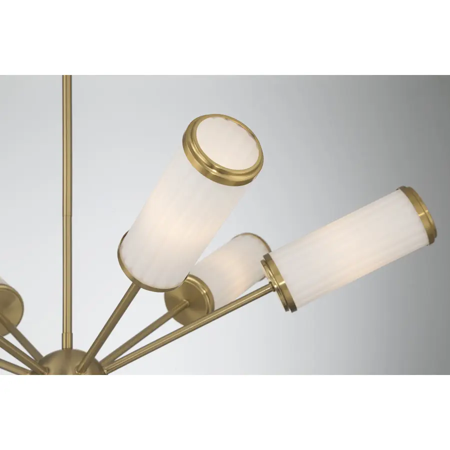Denison 6-Light Chandelier in Warm Brass by Dann Foley - Image 7