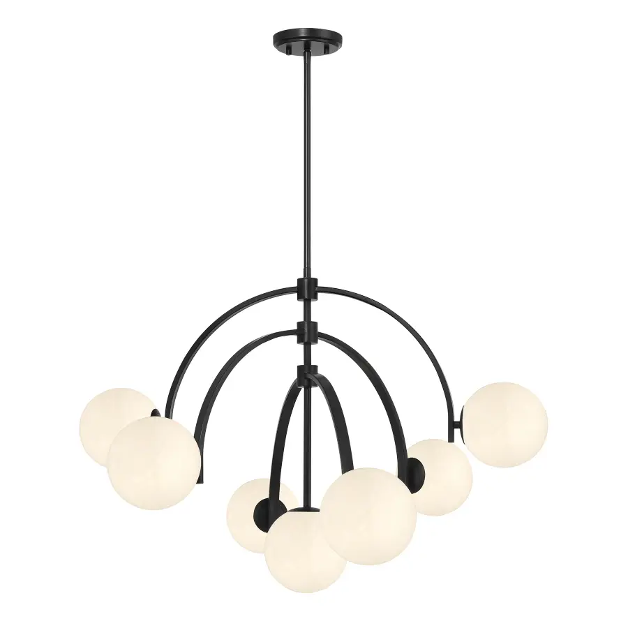 Marias 7-Light Chandelier in Matte Black - Image 1