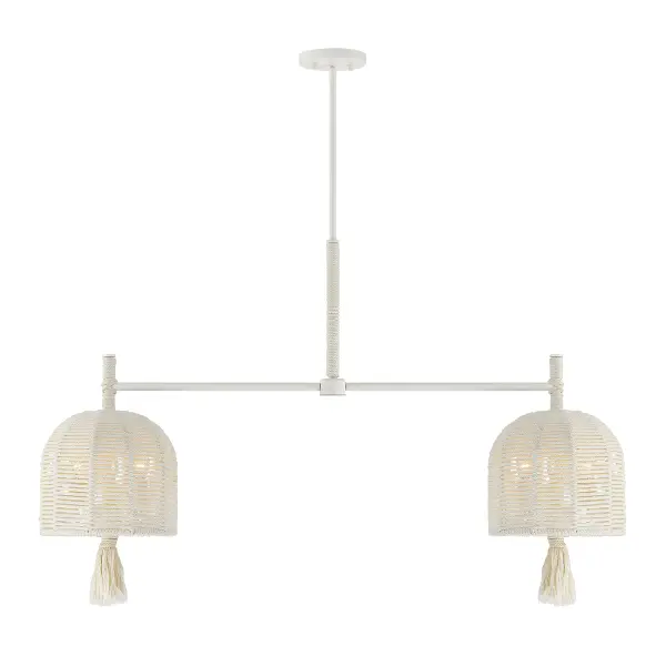 Lunara 6-Light Chandelier in Cotton by Breegan Jane