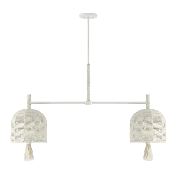 Lunara 6-Light Chandelier in Cotton by Breegan Jane - alternate view