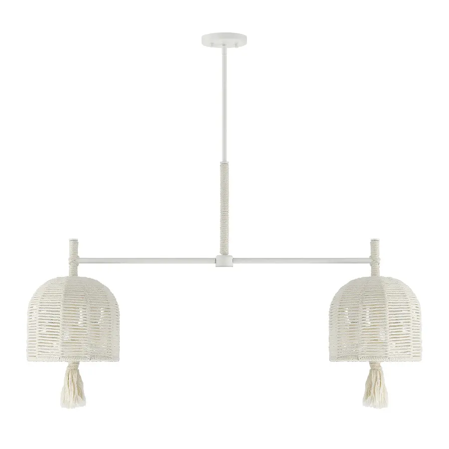 Lunara 6-Light Chandelier in Cotton by Breegan Jane - Image 2