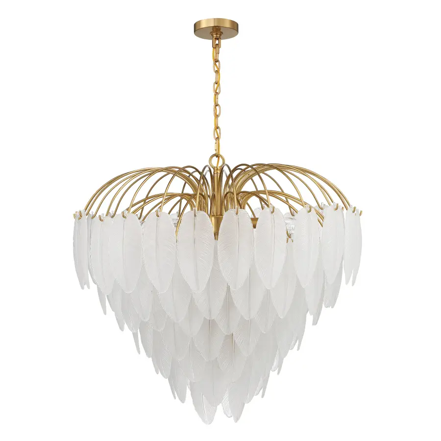 Boa 9-Light Chandelier in Warm Brass by Breegan Jane - Image 2