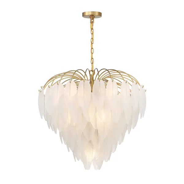 Boa 9-Light Chandelier in Warm Brass by Breegan Jane - Image 3