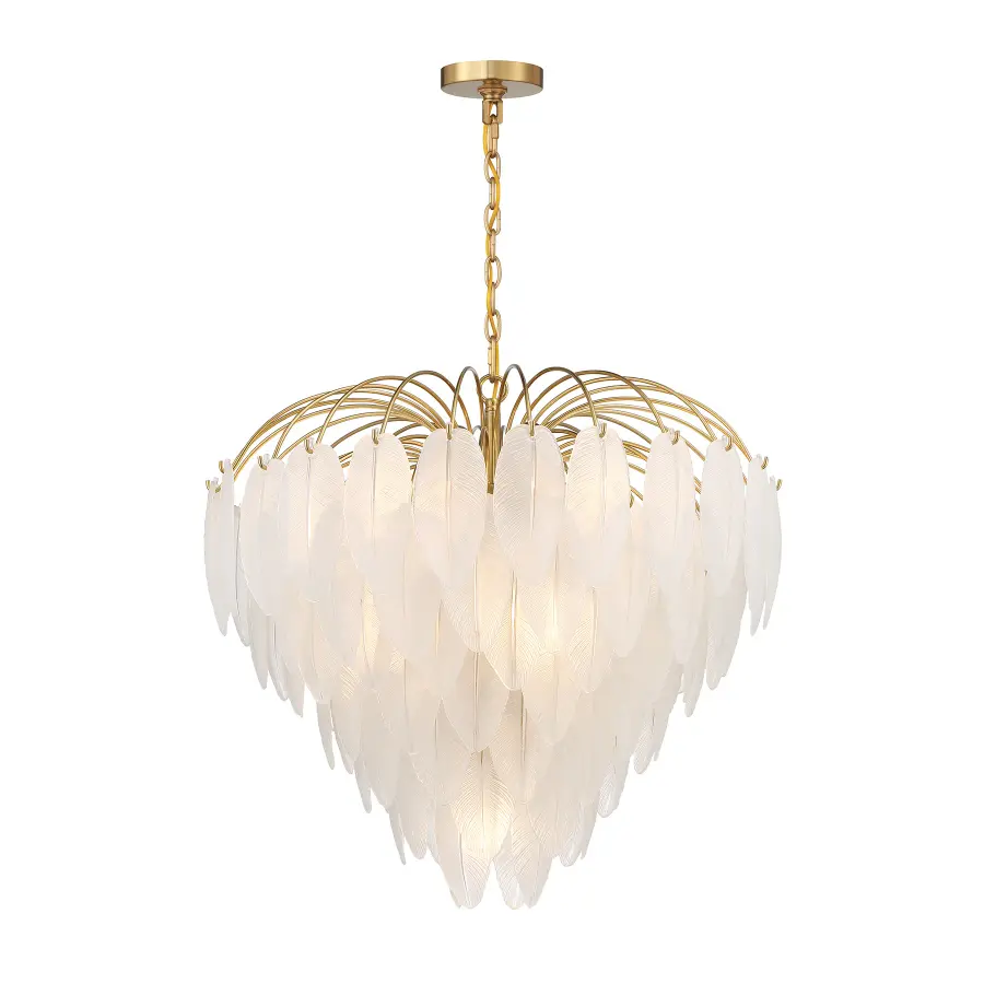 Boa 9-Light Chandelier in Warm Brass by Breegan Jane - Image 3