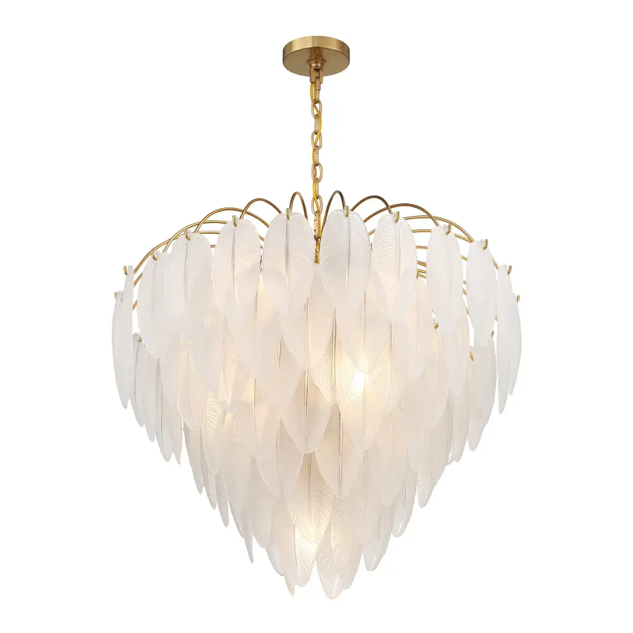 Boa 9-Light Chandelier in Warm Brass by Breegan Jane - Image 4